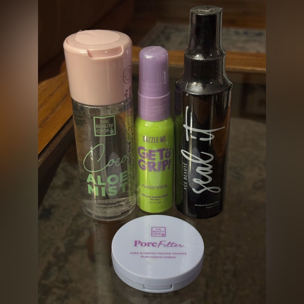 Various high-end brand Setting Sprays & Pressed Powder! Brand new, never used.